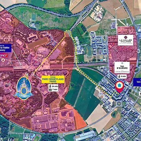 Disneyland-paris 7 Pers, Netflix, Wifi, 2 Parking Apartment